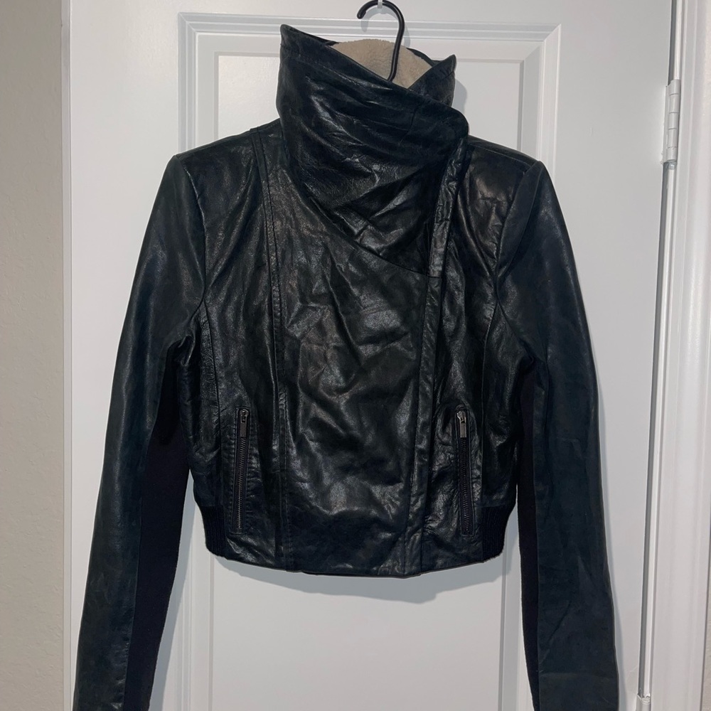 BCBGMAXAZRIA Leather Jacket M - Picture 11 of 11